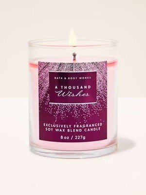 画像1: 【Bath&BodyWorks】シグネチャー1-wickキャンドル（8oz）：A Thousand Wishes