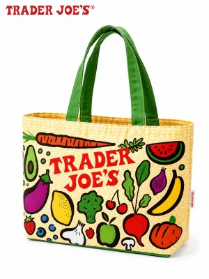 画像1: 【Trader Joe's/トレーダージョーズ】エコバッグ：フルーツ＆ベジタブル