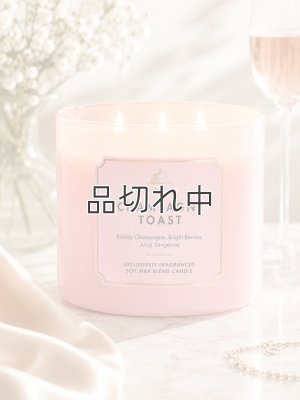 画像1: 【Bath&BodyWorks】3-wickキャンドル（14.5oz）：シャンパントースト