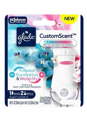 画像1: 【glade】プラグインオイル本体+リフィル2個セット：《CustomScent》フロステッドユーカリ＆ウォーターリリー