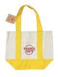【Trader Joe's/トレーダージョーズ】エコバッグ：ミニサイズキャンバストート イエロー