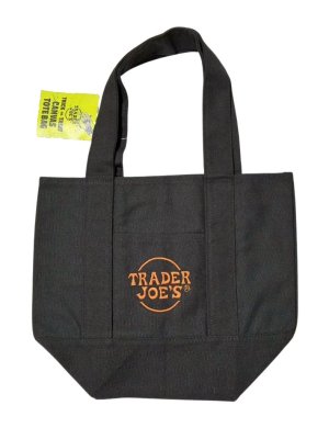 画像1: 【Trader Joe's/トレーダージョーズ】エコバッグ：ミニサイズキャンバストート ブラック