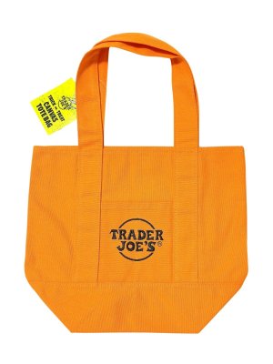 画像1: 【Trader Joe's/トレーダージョーズ】エコバッグ：ミニサイズキャンバストート オレンジ