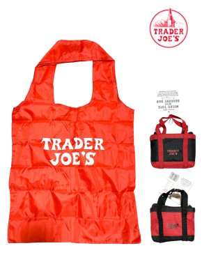 画像1: 【Trader Joe's/トレーダージョーズ】マイクロトート 収納ケース付きエコバッグ