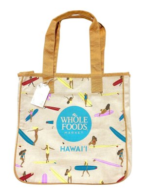画像1: 【Whole Foods Market/ホールフーズマーケット】ハワイ限定☆エコバッグ ロープトート：サーフガール