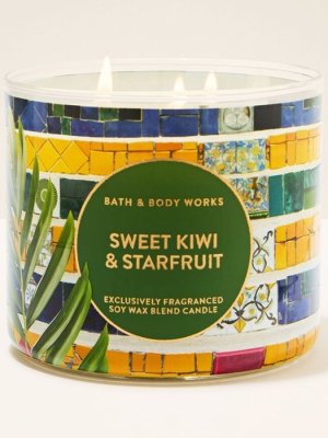 画像3: 【Bath&BodyWorks】3-wickキャンドル（14.5oz）：スイートキウイ＆スターフルーツ