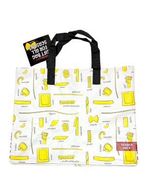 画像1: 【Trader Joe's/トレーダージョーズ】ミニトート エコバッグ：パスタ柄