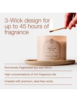 画像5: 【Bath&BodyWorks】3-wickキャンドル（14.5oz）：バニラビーン