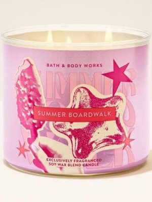 画像1: 【Bath&BodyWorks】3-wickキャンドル（14.5oz）：サマーボードウォーク