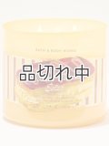 【Bath&BodyWorks】3-wickキャンドル（14.5oz）：トーステッドココナッツエクレア