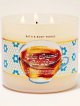 【Bath&BodyWorks】3-wickキャンドル（14.5oz）：ホワイトキャラメルコールドブリュー