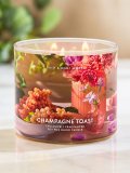 【Bath&BodyWorks】3-wickキャンドル（14.5oz）：シャンパントースト