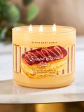 【Bath&BodyWorks】3-wickキャンドル（14.5oz）：トーステッドココナッツエクレア