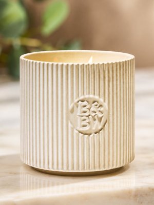 画像1: 【Bath&BodyWorks】3-wickキャンドル（14.5oz）：バニラビーン(陶器仕様)