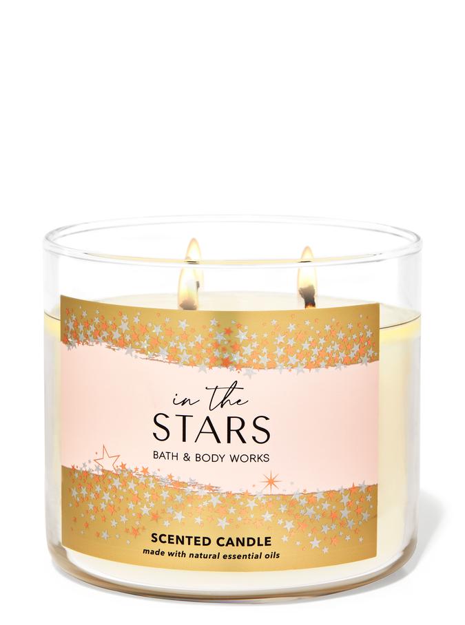 BathBodyWorks】3-wickキャンドル(14.5oz):in the Stars ルームフレグランス専門店カジュアルスタイル 専用 3芯キャンドル ウォームバニラシュガー