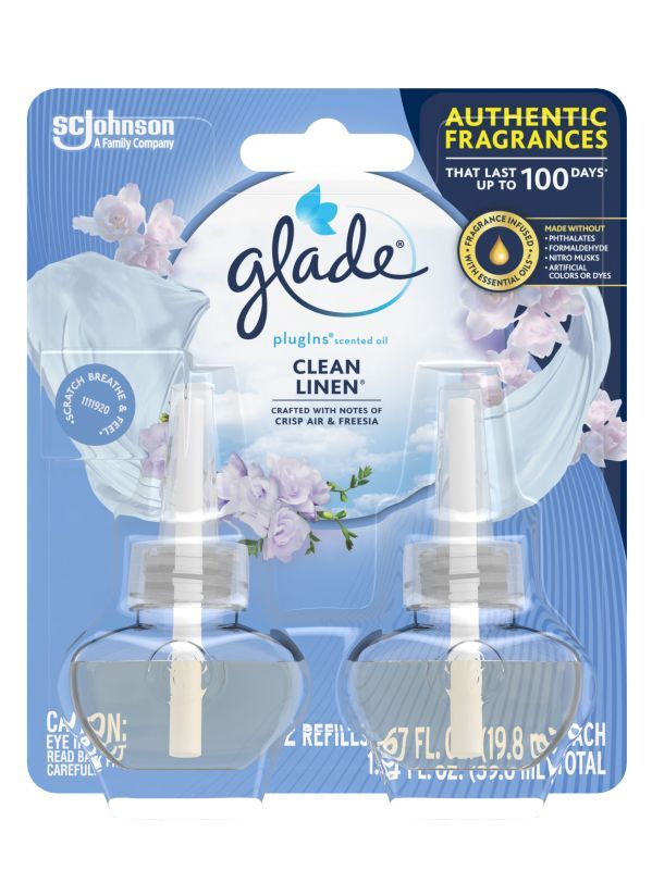 【glade】プラグインオイルリフィル(2個入)：クリーンリネン