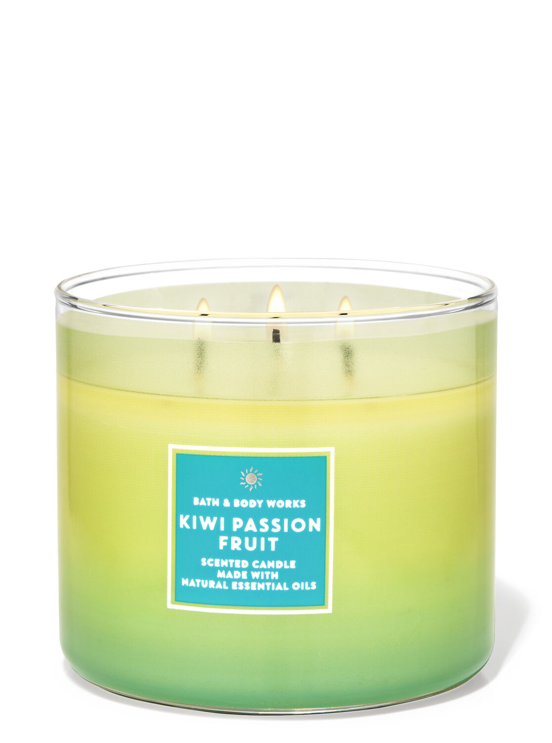 【Bath&BodyWorks】3-wickキャンドル（14.5oz）：キウイパッションフルーツ