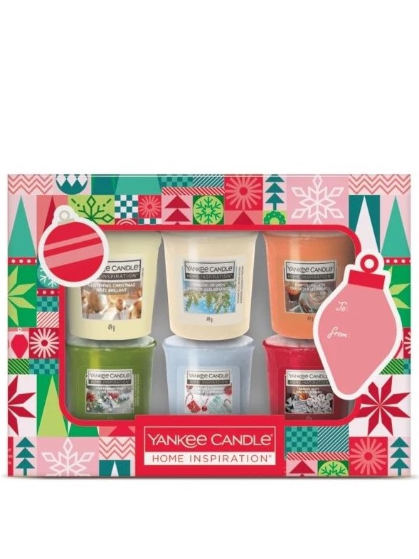 【YANKEE CANDLE/ヤンキーキャンドル】サンプラー(ミニキャンドル) 6個セット：Holiday Votives 日常に香りのご