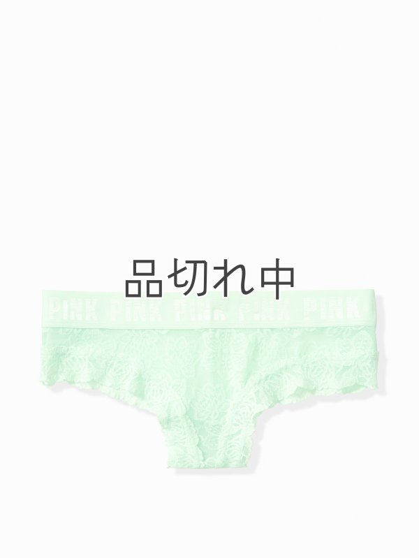 画像2: 【Victoria's Secret PINK/ヴィクトリアシークレットピンク】Lace Logo Cheekster ショーツ(XS)：ミント