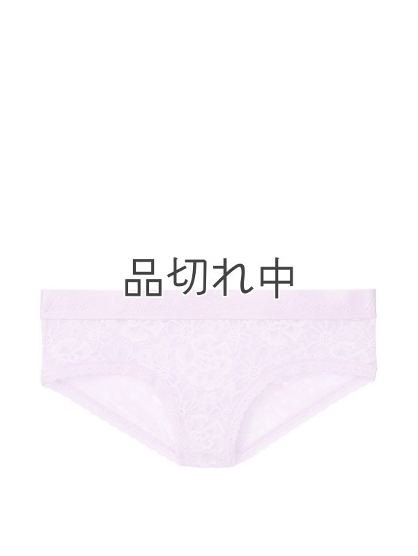 画像1: 【Victoria's Secret/ヴィクトリアシークレット】Logo Waist Hiphugger Panty ショーツ(XS)：パープルペタル