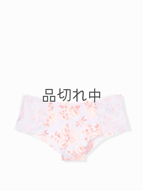 画像1: 【Victoria's Secret PINK/ヴィクトリアシークレットピンク】Lace Trim No-Show Cheekster ショーツ(XS)：ライラック/フラワー