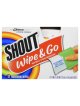 画像: 【Shout/シャウト】Wipe & Go (ワイプアンドゴー)携帯シミ抜きウェットティッシュタイプ：12個入り