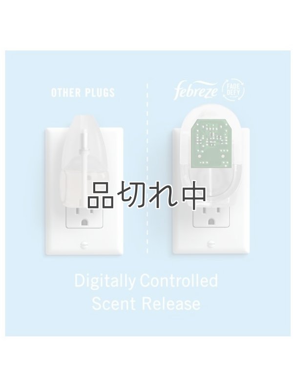 画像7: 【USファブリーズ】お知らせランプ付き★プラグインオイル本体+リフィルセット：リネン＆スカイ