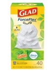 画像1: 【GLAD】香り付きゴミ袋★13ガロン(49L)×40枚：ファブリーズ ゲインオリジナル(ひも付き)