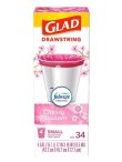 画像1: 【GLAD】香り付きゴミ袋★4ガロン(15L)×34枚：ファブリーズ チェリーブロッサム