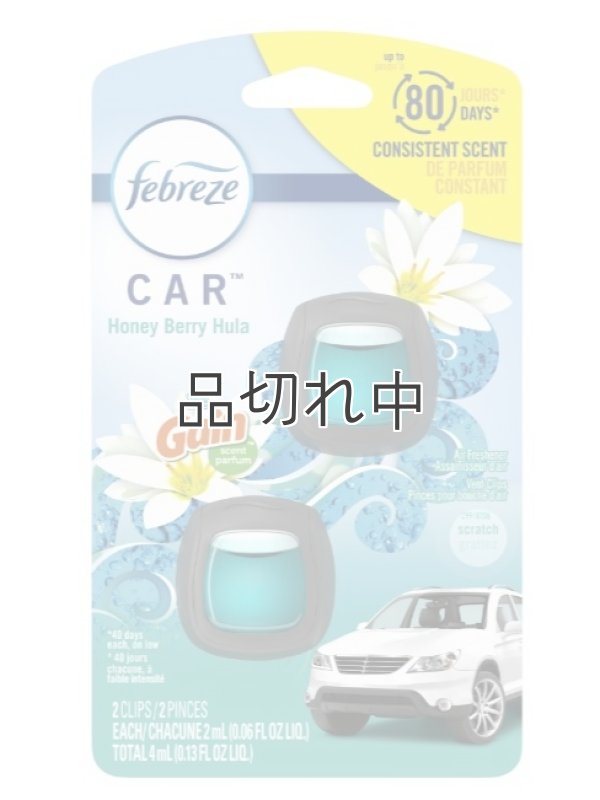 画像1: 【USファブリーズ】車用芳香剤(2個入り)：ハニーベリーフラ