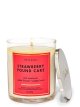 画像: 【Bath&BodyWorks】シグネチャー1-wickキャンドル（8oz）：ストロベリーパウンドケーキ