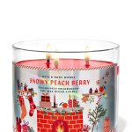WHITE BARN SNOWY PEACH BERRY 3ウィックキャンドル