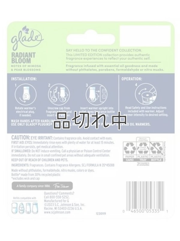 画像3: 【glade】プラグインオイルリフィル(2個入)：レイディアントブルーム