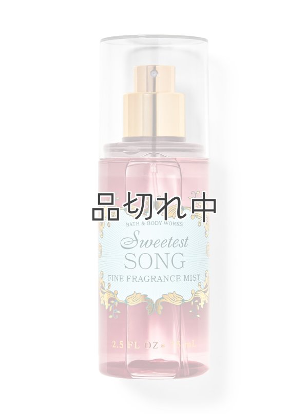 画像1: 【Bath&BodyWorks】トラベルサイズファインフレグランスミスト：Sweetest Song (スイーテストソング)