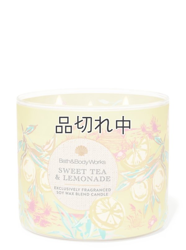 画像1: 【Bath&BodyWorks】3-wickキャンドル（14.5oz）：スイートティー＆レモネード