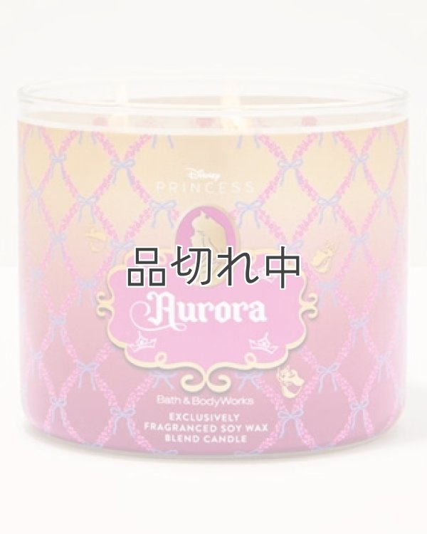 画像2: 【Bath&BodyWorks】《Disney Princessコラボ》3-wickキャンドル（14.5oz）：Aurora (オーロラ)