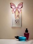 画像1: 【Bath&BodyWorks】香りの強さが調節できる★Wallflowers本体 Scent Control：ピンクリボンバタフライナイトライト