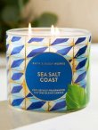 画像1: 【Bath&BodyWorks】3-wickキャンドル（14.5oz）：シーソルトコースト