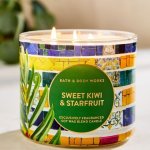 画像: 【Bath&BodyWorks】3-wickキャンドル(14.5oz):スイートキウイ&スターフルーツ