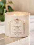 画像1: 【Bath&BodyWorks】3-wickキャンドル（14.5oz）：バニラビーン