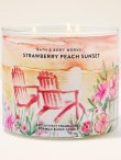 画像2: 【Bath&BodyWorks】3-wickキャンドル（14.5oz）：ストロベリーピーチサンセット