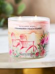 画像1: 【Bath&BodyWorks】3-wickキャンドル（14.5oz）：ストロベリーピーチサンセット