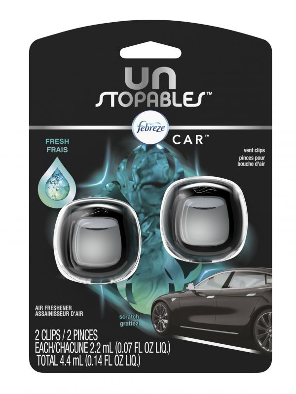 Usファブリーズ 車用芳香剤 2個入り Unstopables Fresh フレッシュ ルームフレグランス専門店カジュアルスタイル