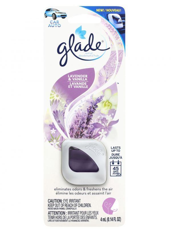 Glade 車用芳香剤 1個入り ラベンダー バニラ ルームフレグランス専門店カジュアルスタイル