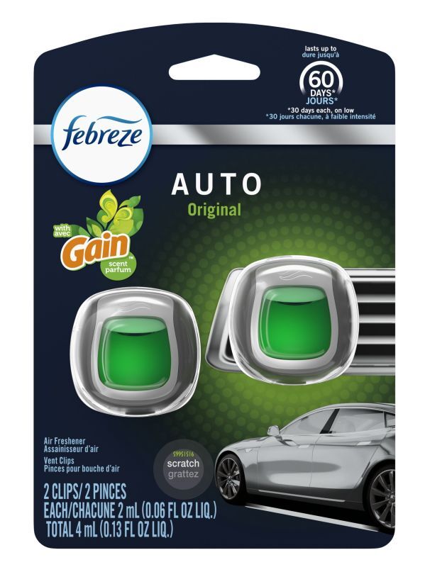Usファブリーズ 車用芳香剤 2個入り Gain ゲインオリジナル ルームフレグランス専門店カジュアルスタイル