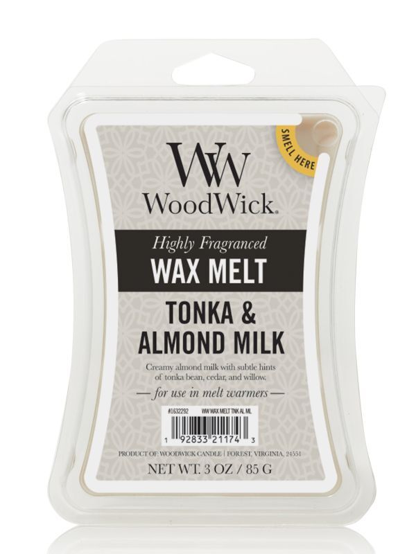 画像1: 【WoodWick/ウッドウィック】ワックスメルト6P入り：トンカ＆アーモンドミルク