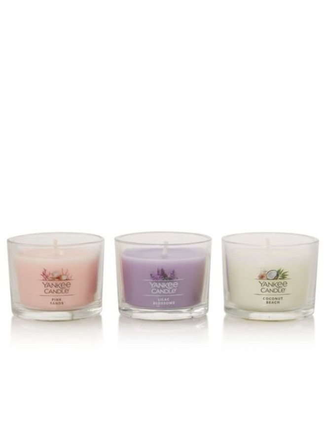 画像2: ●20％OFF●1980円→1584円【YANKEE CANDLE/ヤンキーキャンドル】1-wickガラスキャンドル（1.3oz）3個セット：ピンクサンド・ココナッツビーチ・ライラックブロッサム