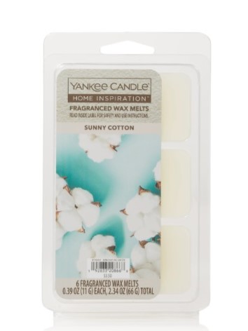 画像1: 【YANKEE CANDLE/ヤンキーキャンドル】タルトワックスポプリ(ワックスメルト)6P入り：サニーコットン