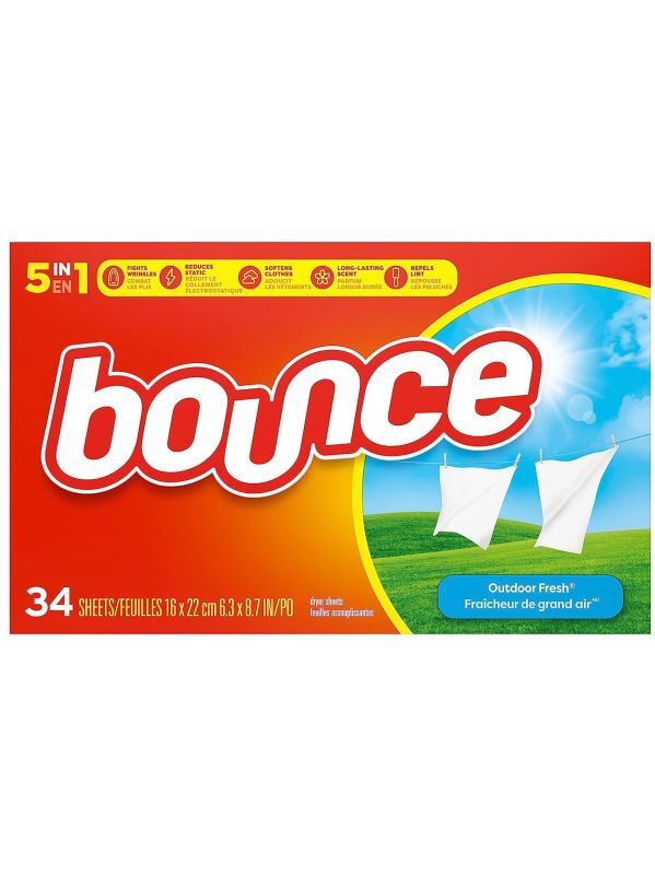 Bounce/バウンス】ドライヤーシート(34枚入り)：アウトドアフレッシュ