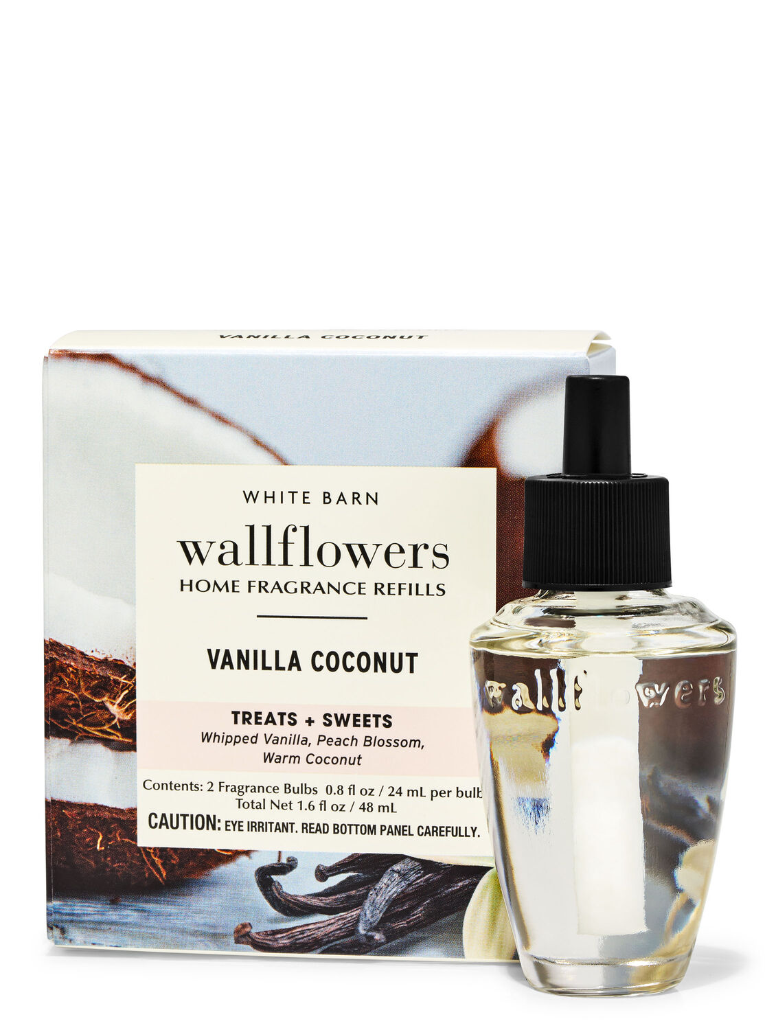 画像1: 【Bath&BodyWorks】Wallflowers詰替リフィル(2個入り)：バニラココナッツ